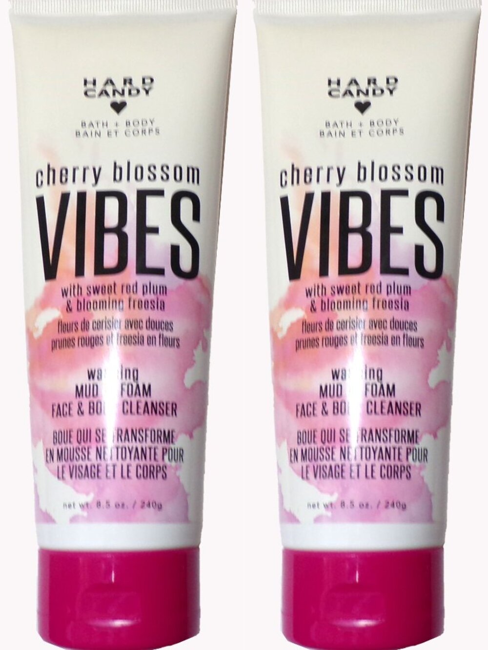Hard Candy Bath + Body Cherry Blossom Vibes Mud to Foam Face & Body Cleanser